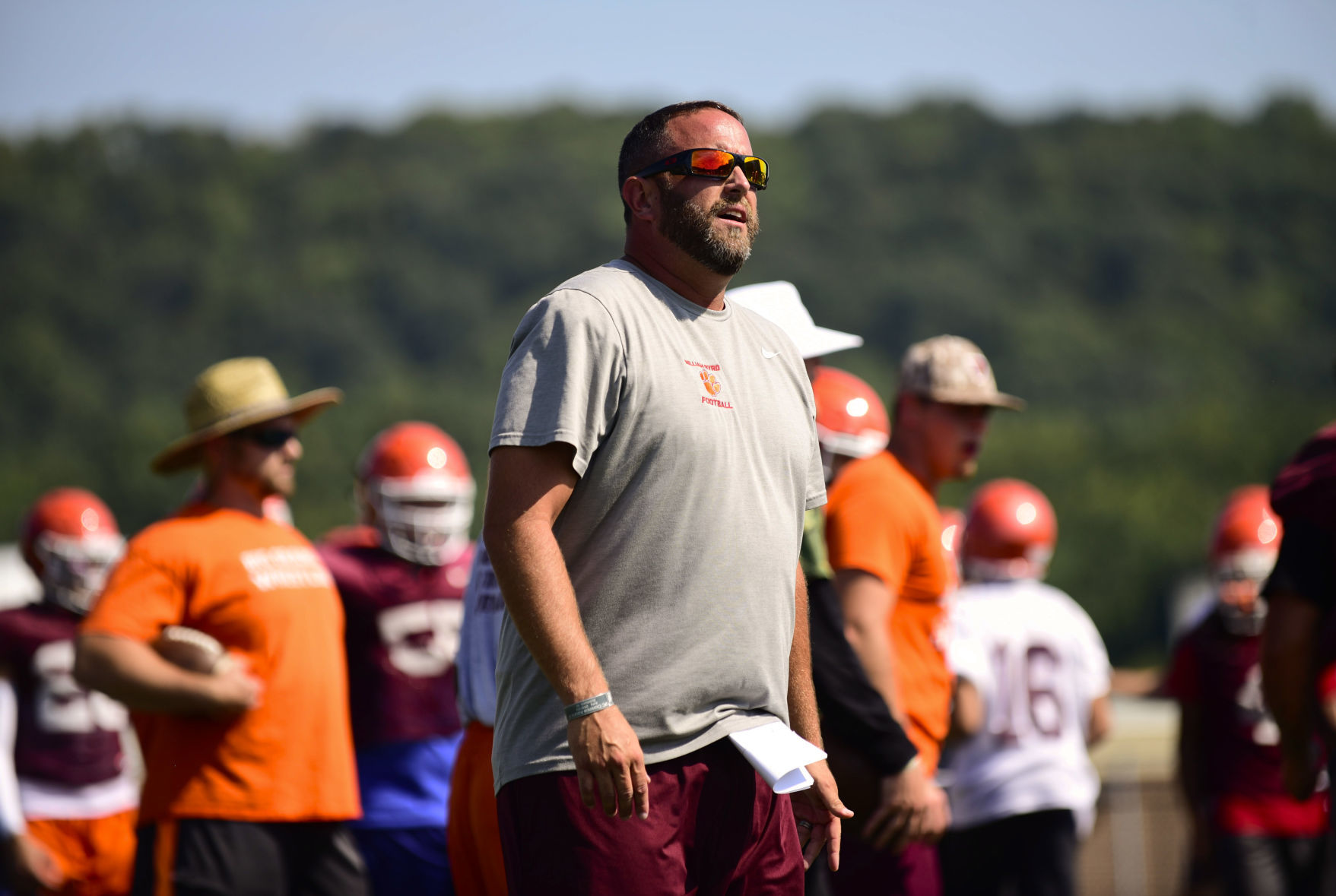 William Byrd football coach Brad Lutz